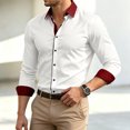 thumbnail image 7 of Yungyresw Mens Long Sleeve Button Down Shirts Mandarin Collar Dress Shirt Wrinkle Resistant Formal for Business Casual, 7 of 7