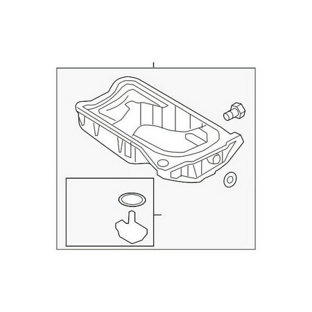 Genuine OE Volkswagen Oil Pan - 03H-103-601-AK