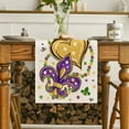 thumbnail image 2 of Smile Irises Mask Carnival Mardi Gras Table Runner, Seasonal Kitchen Dining Table Decoration for Indoor Party Home 13x72 Inch, 2 of 6