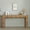 Dark Brown, variant on Modern Geometric Wooden Console Table – Natural Wood Finish with Handcrafted 3D Design