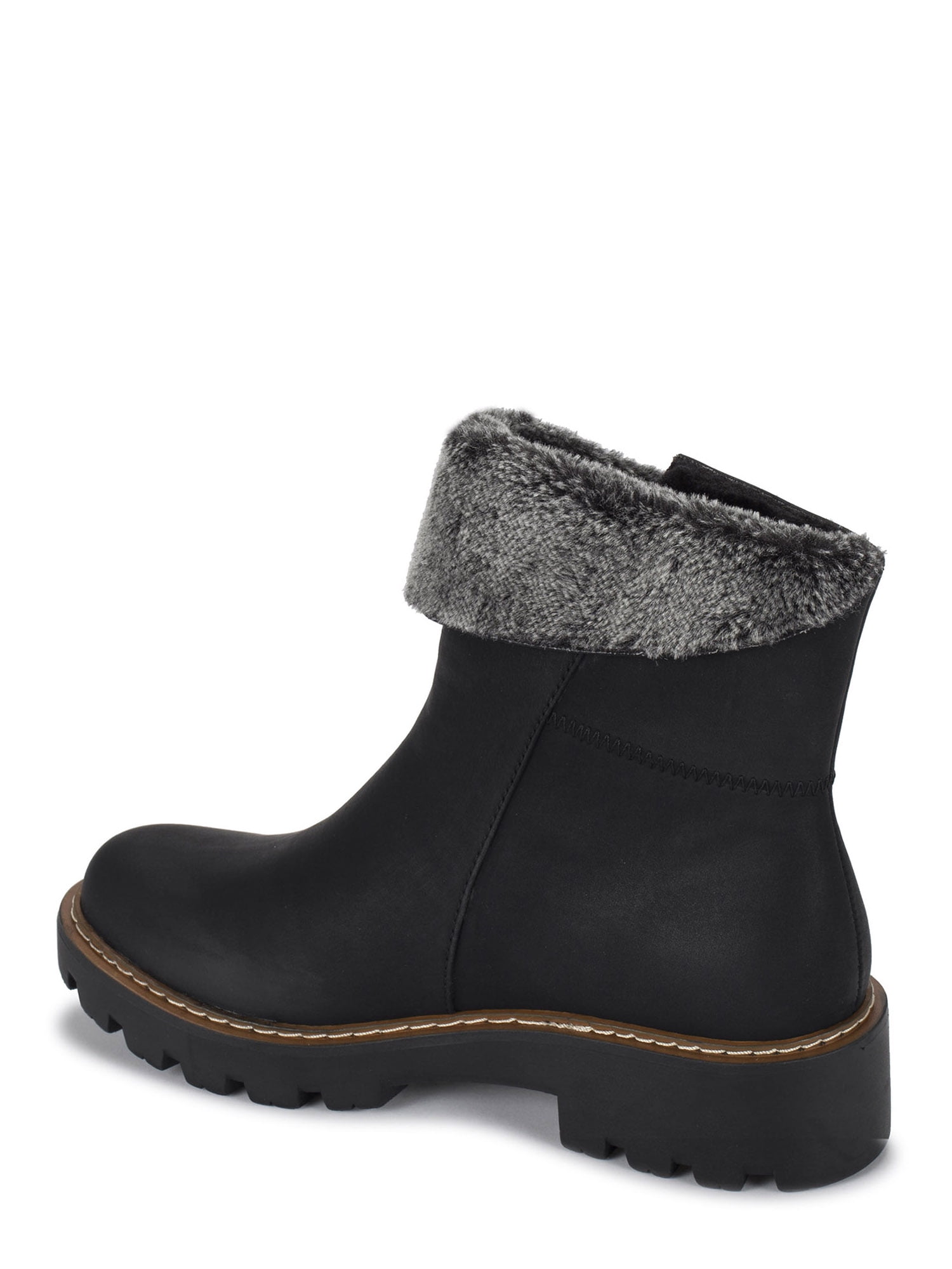 Baretraps Women's Westry Faux Fur Lug Boots with Side Zip