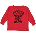 thumbnail image 3 of Inktastic Handpicked for Earth By My Mimi in Heaven with Angel Wings Boys or Girls Long Sleeve Toddler T-Shirt, 3 of 5