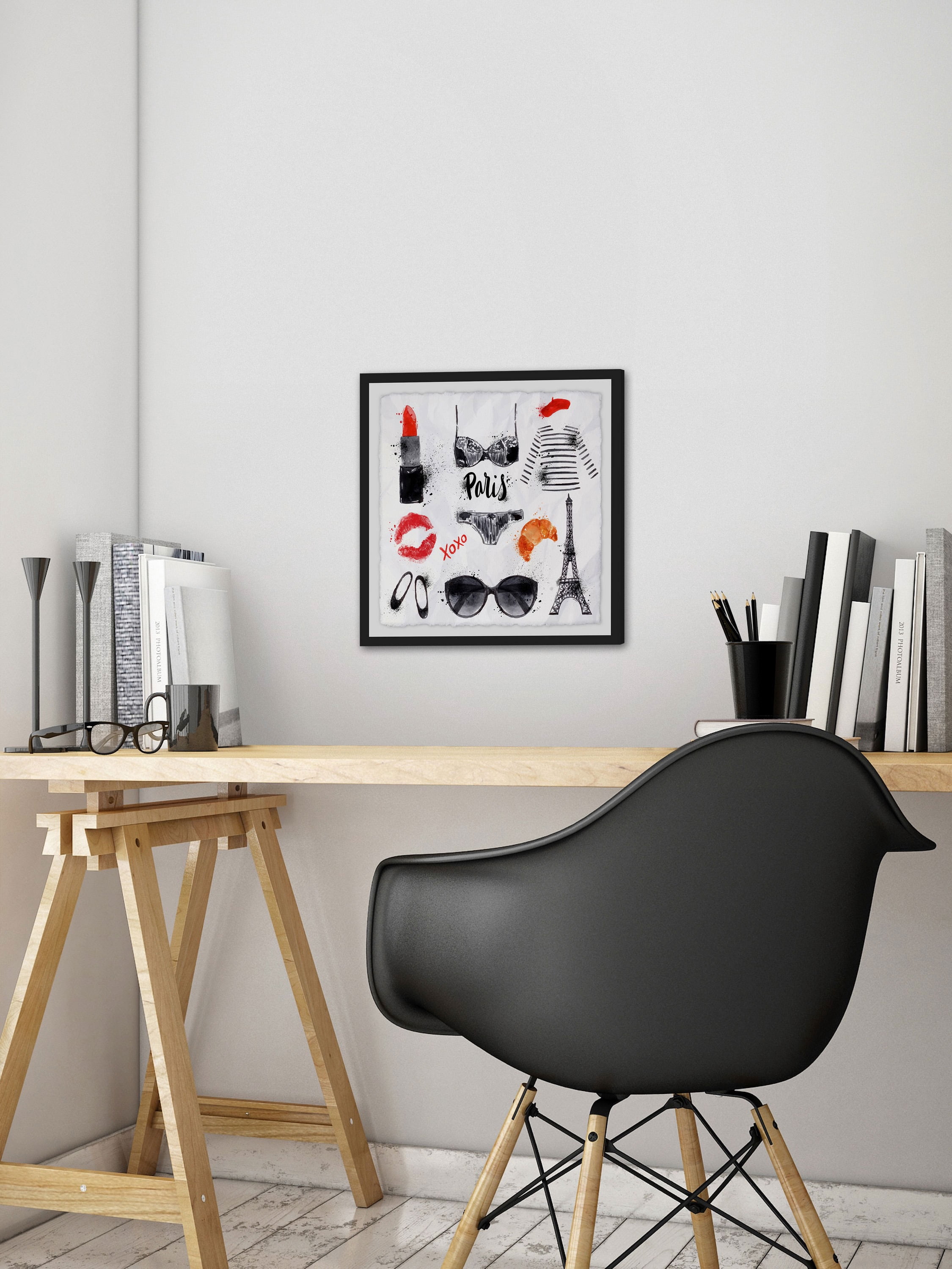 Love, Paris Framed Painting Print
