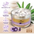 thumbnail image 5 of Lavender Sage Smudge Candle (6 Oz) - for Meditation & Cleansing Negative Energy - Made in USA with Soy Wax, Essential Oils, Sage - Smokeless Alternative to Sage Smudge Sticks, 5 of 5