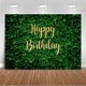 thumbnail image 1 of Green Leaves Birthday Backdrop Grass Wall Safari Birthday Party Decorations Banner Photo Booth Backdrops Hedge Birthday Photography Background (7'x5'), 1 of 4