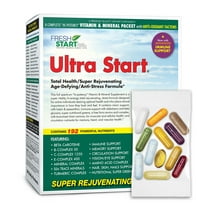 Ultra Start - Complete Daily Vitamin Pack - Anti-Aging, Anti-Stress, Energy, Immune Booster (30 Packets)