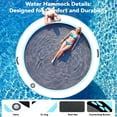 thumbnail image 5 of Danrelax 8FT Sunchill Round Inflatable Float Ring for Adults, Heavy Duty Hammock Pool Lounger with Pump, for Lake, Ocean & Pool, 5 of 8