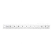 Fairgate 12" x 1" Aluminum Tenths Ruler