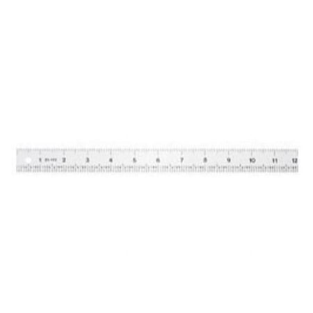 Fairgate 12" x 1" Aluminum Tenths Ruler