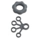 thumbnail image 5 of Kit de fortalecimiento de agarre de mano, entrenador de agarre de mano de silicona para aliviar el estrés, ejercitador de dedos para ejercicio diario, escalada en roca, gris, 5 of 14