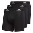 thumbnail image 1 of Calzoncillos tipo bóxer adidas de microfibra para hombre, paquete de 3 unidades, color negro S, 1 of 9