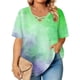 thumbnail image 5 of Xuyuer Women's Casual V-Neck Short Sleeve Loose Blouse, Retro Floral Print, 5 of 6