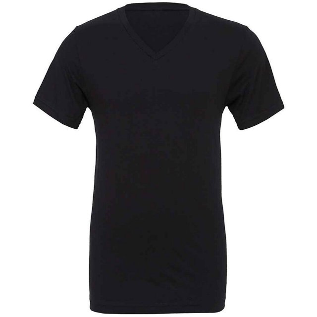 Bella + Canvas - Camiseta de Jersey para Adultos Unisex (Negro)