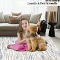 thumbnail image 5 of Garvee 9x12 Modern Abstract Area Rug Striped Print Carpet, Machine Washable Rug with Non-Slip Backing Stain-Resistant Soft Rugs Low-Pile Floor Cover for Living Room Bedroom Home Office, Beige, 5 of 8