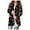Black 2, variant on Women's Christmas Cardigan Santa Claus Print Cardigan Long Sleeve Cardigan Sweater Coat