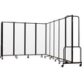 thumbnail image 3 of NPS ROBO Series 6ft Modern Metal Room Divider with 9 Sections in Clear, 3 of 7