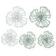 thumbnail image 2 of Decoración del hogar, 5 piezas de pared de flores de metal, arte de pared de flores de metal, decoración de pared de flores de metal, tecnología de vanguardia, 2 of 8