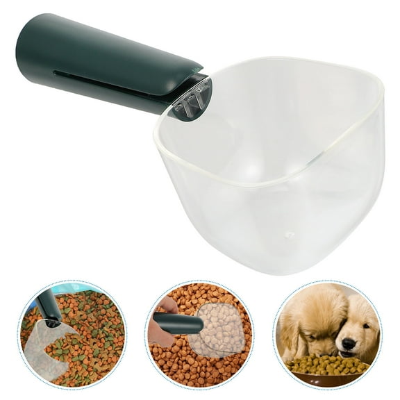 Phenofice Plastic Pet Food Scoop for Dogs, Cats & Birds - 7.2x3.1x2.4in, Single Piece Measuring Scooper