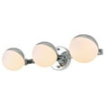 thumbnail image 2 of Living District Majesty 3-Light Metal Bath Sconce in Chrome/Frosted White, 2 of 6