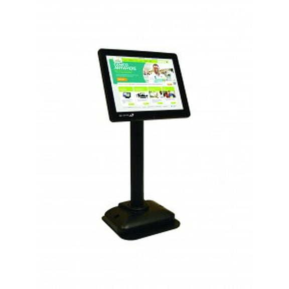 BEMATECH, 8 IN LCD POLE DISPLAY, USB INTERFACE, BLACK