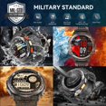 thumbnail image 2 of Smartwatch Militar Leuceira KE5 Linterna LED 1.45 Pulgadas 3ATM Bluetooth, 2 of 5