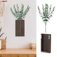thumbnail image 4 of BAETEUY Wooden Wall Planter Rustic Farmhouse Living Room Bedroom Office Wooden Wall Mount Greenery Plants Dried Flowers Pot Vase Decoration, 4 of 7