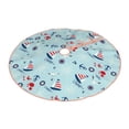 thumbnail image 2 of Kll Sailboats Anchors Christmas Tree Skirt 36",Party Decorations Farmhouse For Christmas Decorations Holiday Party, 2 of 8