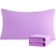 thumbnail image 1 of NTBAY Juego de 4 fundas de almohada Queen 100% microfibra cepillada de 1800 hilos, súper suaves y acogedoras, resistentes a las arrugas, la decoloración y las manchas con cierre de sobre, fundas de al, 1 of 4
