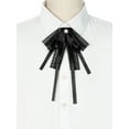 thumbnail image 4 of INSPIRE CHIC Women's Lace Bow Tie Brooches Brooch Pins Neck Tie, 4 of 5