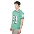 thumbnail image 3 of Brooklyn Cloth Men’s Hard Knocks Football Jersey, V-Neck, Short Sleeve, Relaxed Fit, Kelly Green, Large, 3 of 5