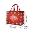 thumbnail image 6 of Begzeat Christmas Gift Bags,Christmas Tote Bags with Handles, Christmas Treat Bags, Multifunctional Non-Woven Christmas Bags for Gifts Wrapping Shopping, Xmas Party Supplies, 12.6"×9.8"×6.7", 6 of 6