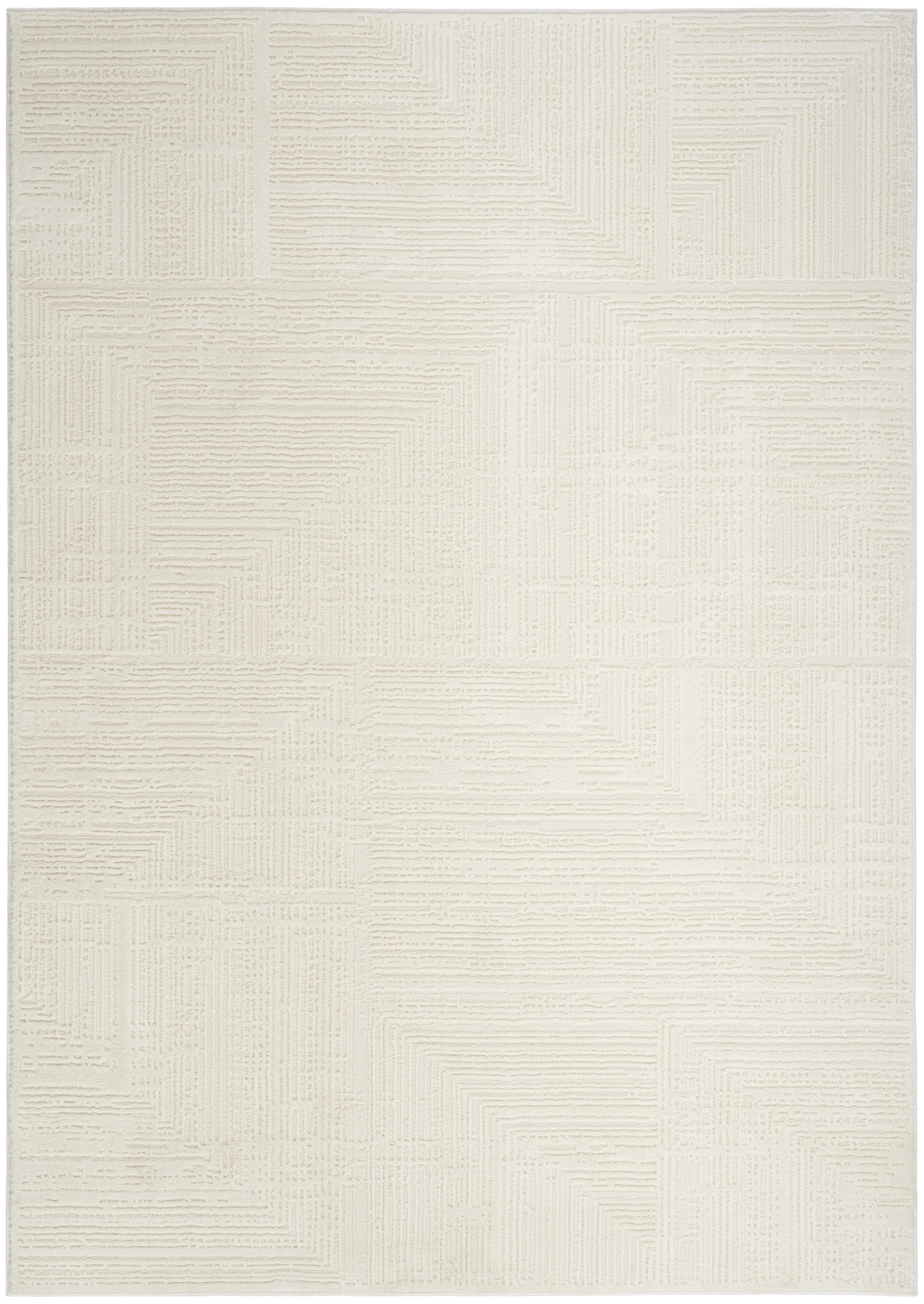 Nourison Eco-Friendly Modern Ivory 5'3" x 7'3" Area Rug (5x7)