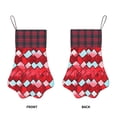 thumbnail image 4 of Dog Paw Decorative Socks 17x11.8in Top With A Strap Design For Easy Hanging For Festive Christmas Party Decorations Red Colorful Houndstooth Hand-Drawn Sketch_4, 4 of 8