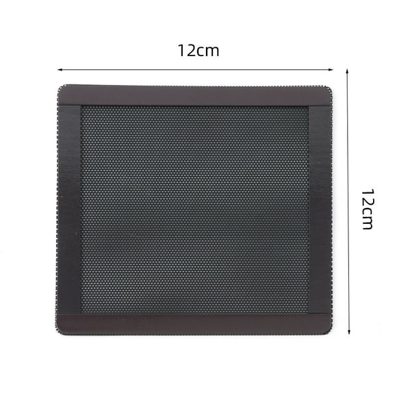 Magnetic Dustproof PVC Filter Mesh Covers for 12x12/24/36cm Computer Case Fan Dustproof Grill Universal Fit 12x12cm BK