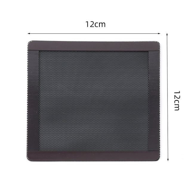 Magnetic Dustproof PVC Filter Mesh Covers for 12x12/24/36cm Computer Case Fan Dustproof Grill Universal Fit 12x12cm BK