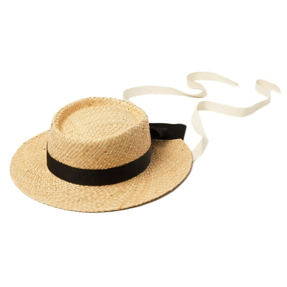 lanema Neutral Kids Straw for Sun Cap Graceful Ornament Refined Seaside Outdoor Accesso
