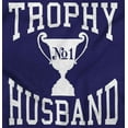 thumbnail image 2 of Trophy Husband No. 1 Hubby Award Men's Big & Tall Crewneck Sweatshirt Brisco Brands 2X, 2 of 5