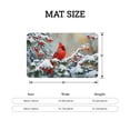 thumbnail image 4 of FJPT Winter Cardinal Bird On Snowy Branch Floor Mat Kitchen Mat For Bathroom Kitchen Bedroom Decor 24x16 inch, 4 of 5
