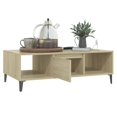 thumbnail image 2 of vidaXL Coffee Table Sonoma Oak 103.5x60x35 cm Engineered Wood, 2 of 5