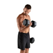Weider Rubber Hex Dumbbell, 45 lbs - Sold Individually