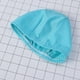 thumbnail image 3 of Gorro de natación adulto suave Gorro de baño de tela de poliéster Hombres y mujeres Gorros de sombrero de natación para deportes acuáticos (azul ácido), 3 of 5