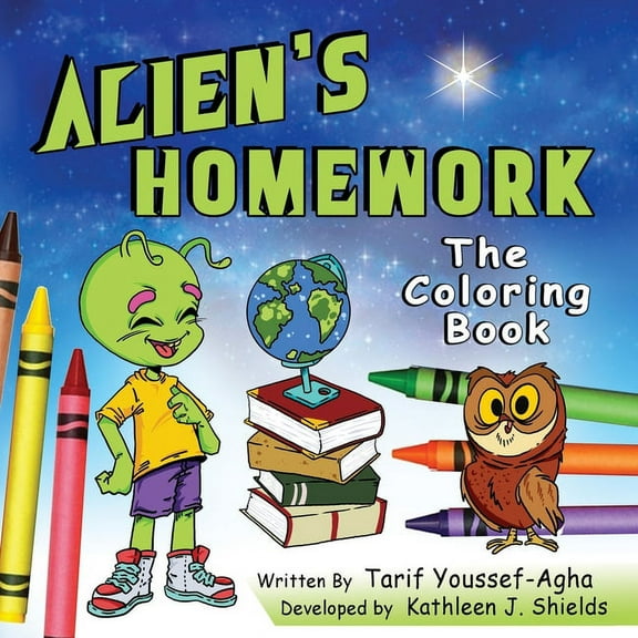 Alien's Homework, The Coloring Book (Paperback)