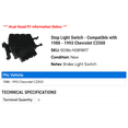 thumbnail image 2 of Stop Light Switch - Compatible with 1988 - 1993 Chevy C2500 1989 1990 1991 1992, 2 of 2