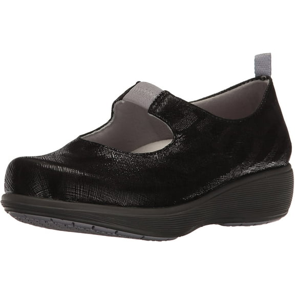softwalk women's miranda mary jane flat, black, 7.0 m us