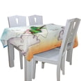 thumbnail image 2 of EREHome Watercolor Frog Tablecloth 60x104 inches, 2 of 4