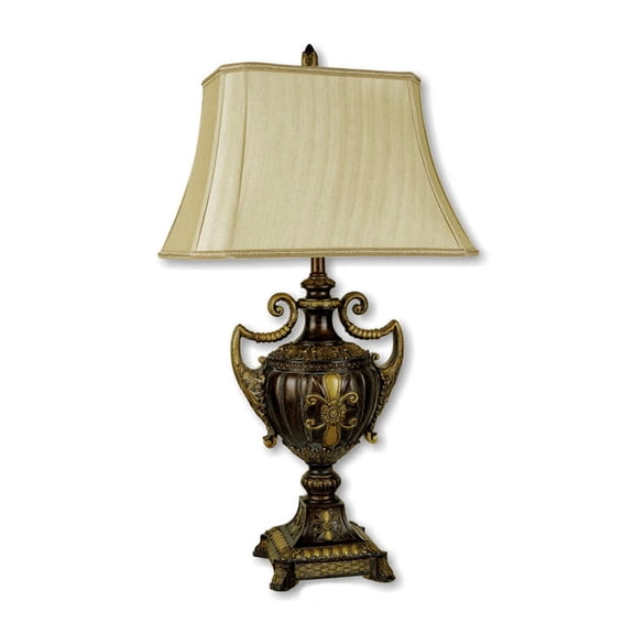 ORE International 30" Urn-Shape Table Lamp - Antique Gold