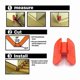 thumbnail image 2 of Woodworking Corner Scriber Tool for Bullnose Trim and Marking Precision Layout Tasks, 2 of 4