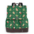 thumbnail image 1 of Fotbe green Christmas Element Mochila Bolso con Estampado para Mujer, Mochila Antirrobo de Nylon Impermeable, Bolsa Ligera de Hombro, 1 of 4