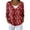 Wine, variant on Women's Fashion Long Sleeve Christmas Snowman Snowflake Print Jacket Cardigan for Holiday Party and Casual Daily Wear,Khaki,S
