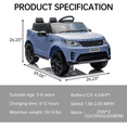 12V Licensed Land Rover 2 Seater Ride on Car for Kids with 2.4g Remote ...